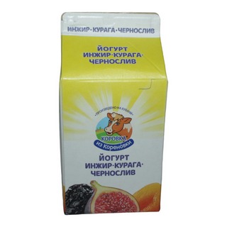 Йогурт Коровка из кореновки Инжир-курага-чернослив  2,1% 0,450кг